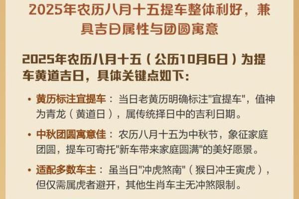 2025年9月提车黄道吉日查询，哪天提车最吉利适合新车入户？