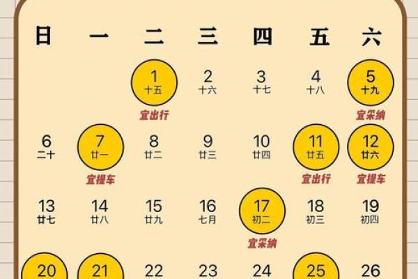 揭秘：7月提车黄道吉日查询，哪天适合新车开回家？避开凶日