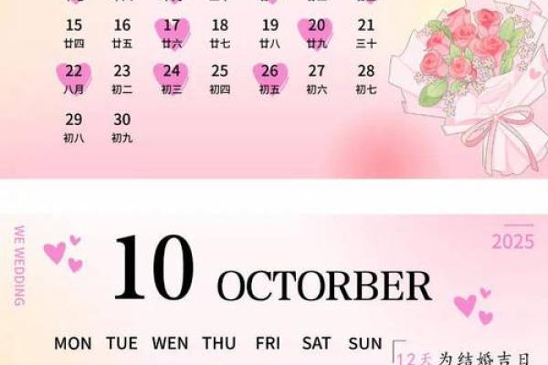 2025年农历十月结婚吉日(2025年农历10月)
