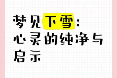 梦见下雪有雪花飘落是什么预兆