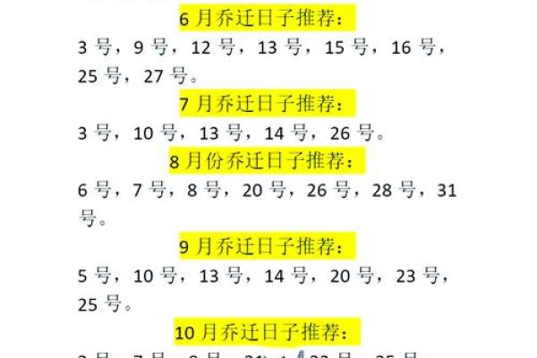 18年10份乔迁黄道吉日 10月份乔迁吉日查询表最新