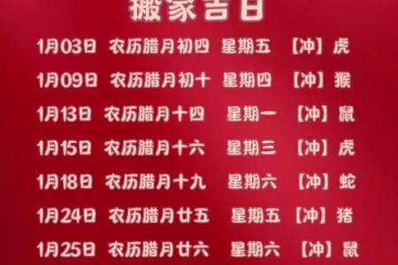2025年6月家装吉日 2025乔迁新居日历