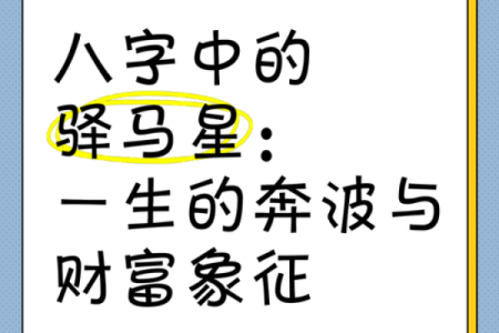 驿马在八字中代表什么(驿马在八字中代表什么意思呢)