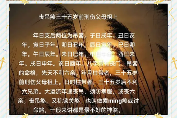 丧门在八字中代表什么意思(灾煞在八字中代表什么意思)