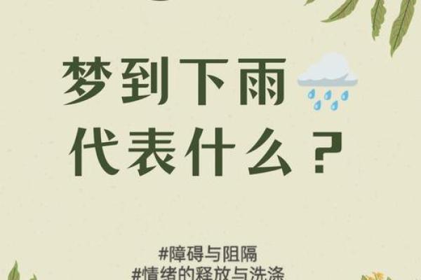女人梦见下雨是啥意思