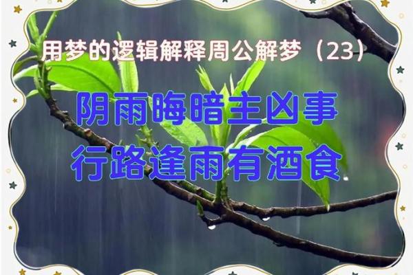梦见阴天下雨
