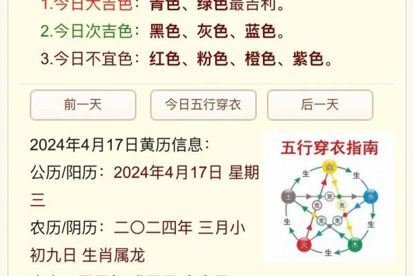 今天五行穿什么颜色衣服2025年4月29日(五行中今天宜穿什么颜色衣服运气好)