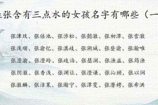 带三点水的字有哪些取名字(带三点水最旺男孩名字)