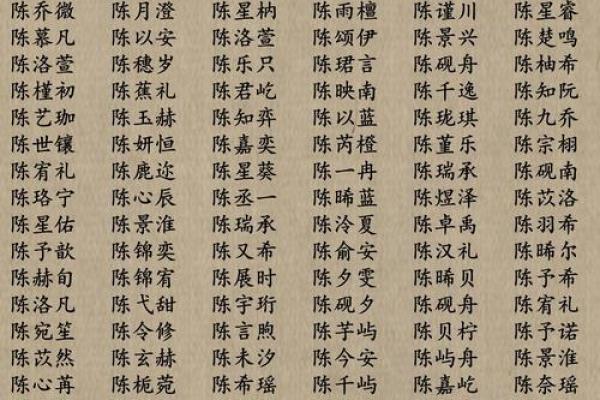 陈姓女孩子取名字大全(陈姓女孩子取名字大全单字)