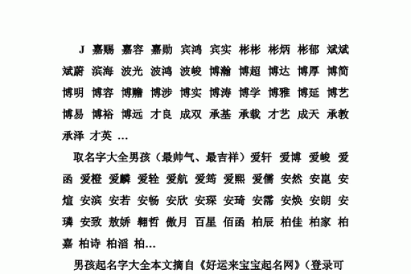 2025男孩子取名字大全(2020年男孩儿名字大全)