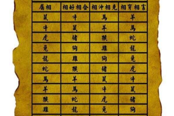 男女婚姻属相配对表(男女婚姻属相配对表 查询大全)