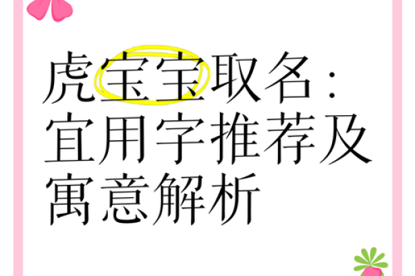 虎宝宝取名字最佳字(虎宝宝取名字最佳字女孩)