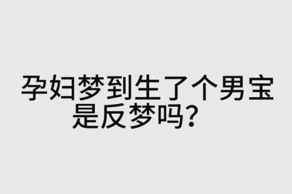 做梦生了个儿子是什么意思周公解梦