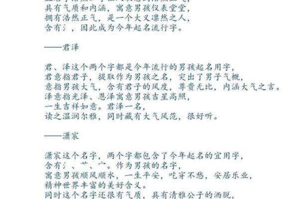 男孩子取名字寓意好的字(男孩子取名字寓意好的字)
