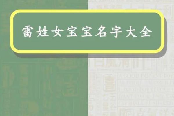 雷姓男孩取名大全