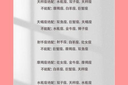 十二星座配对表(十二星座配对表)