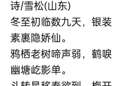 冬至的五言四句古诗 习俗于节日的影响