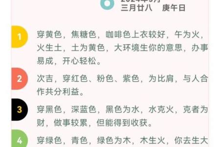 2022年5月10日五行穿衣 2022年每日五行穿衣对照表