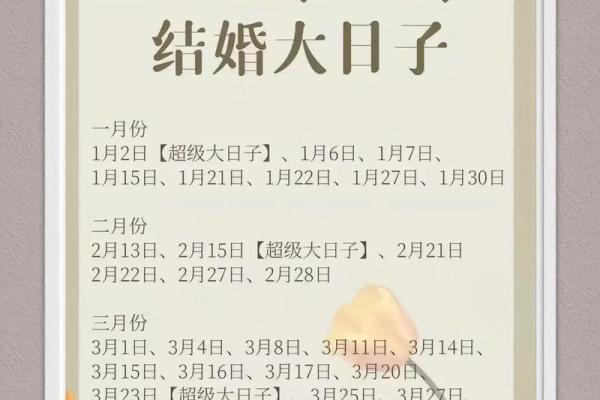 公历4月至5月结婚吉日