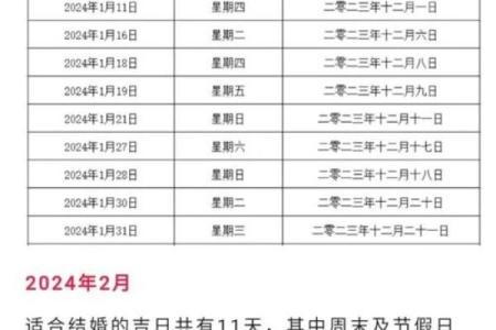 公历4月至5月结婚吉日