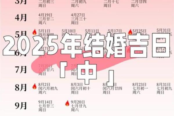 2025年十月结婚最佳日子 2025年十月结婚吉日查询