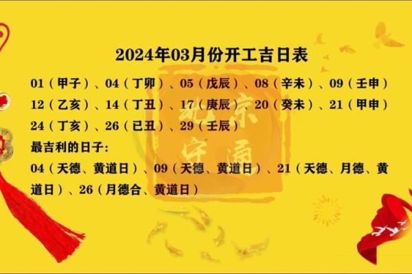 2026年3月份开业黄道吉日有哪几天