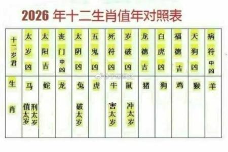 2026年十二生肖流年面相：特征变化