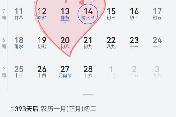 网络情人节日历 情侣节日安排指南