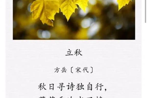 立秋节气古诗10首 关于立秋的著名诗词