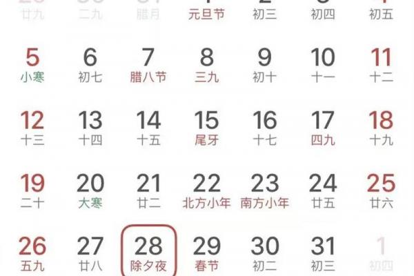 除夕节是几月几日 除夕是农历几月几号
