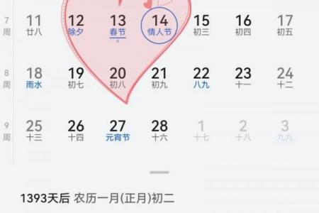 网络情人节日历 情侣节日安排指南