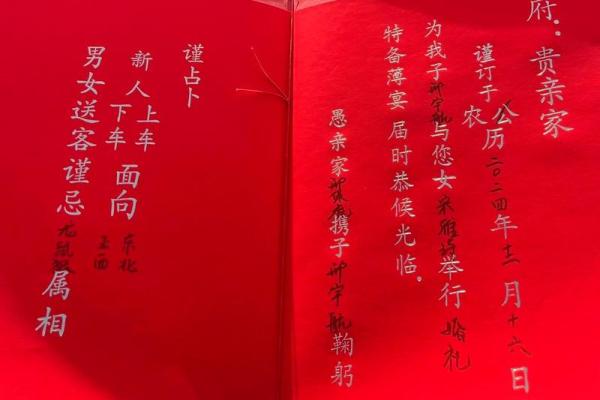 男方送女方结婚日子书 男方送女方结婚日子书