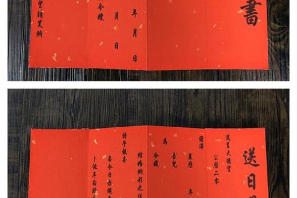 男方送女方结婚日子书 结婚送日子书格式模板